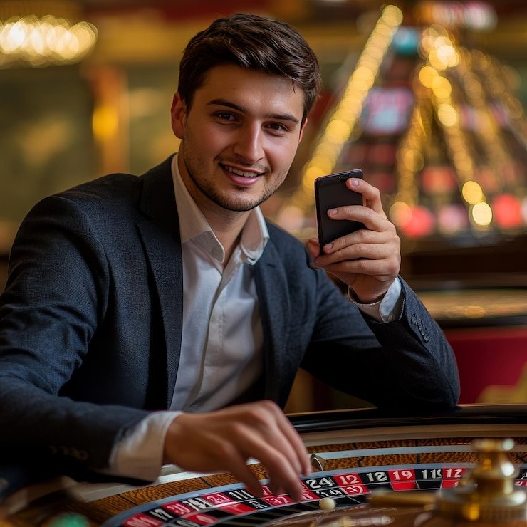 Pengguna mobile menelusuri slot malam